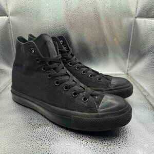 Size M9 W11 Converse Unisex Chuck Taylor All Star Black High Top Sneaker Shoes